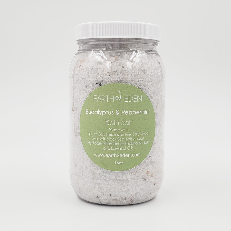 Eucalyptus & Peppermint Bath Salt (16oz)